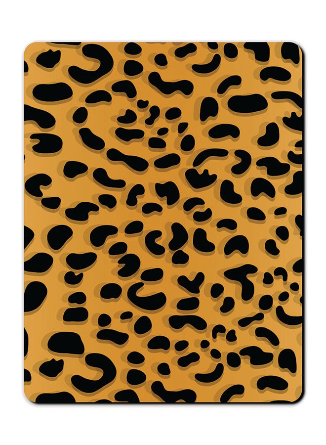 Theodor Smooth Surface Printed Anti-Slip Mousepad Black/Orange - Image 1