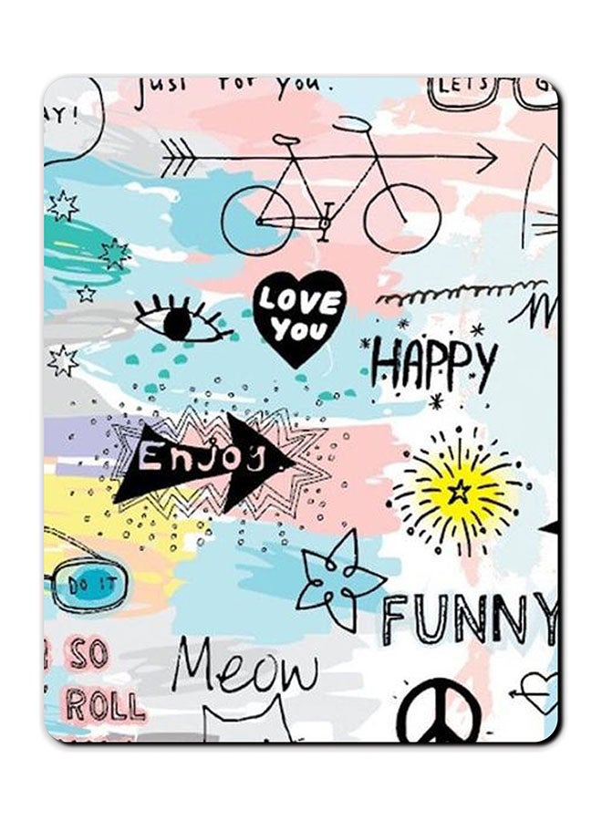 Theodor Smooth Surface Printed Anti-Slip Mousepad Multicolour - Image 1