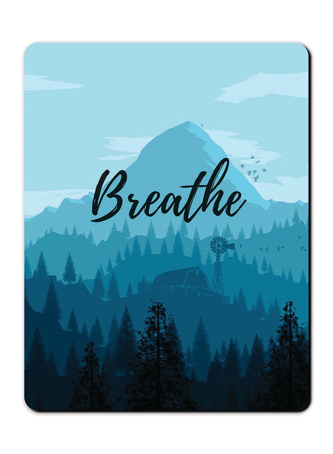 Smooth Surface Printed Anti Slip Mousepad Multicolour