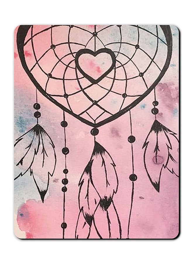 Theodor Astronaut's Imagination Printed Anti-Slip Mousepad Pink/Black/Blue - Image 1