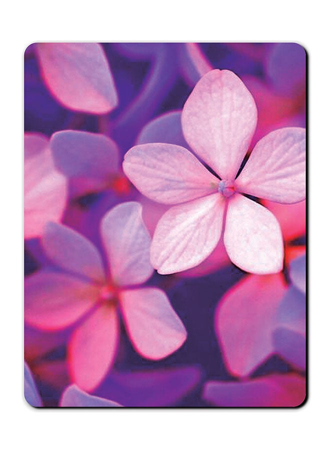 Theodor Flower Printed Smooth Anti-Slip Mousepad Purple/Pink/Black - Image 1