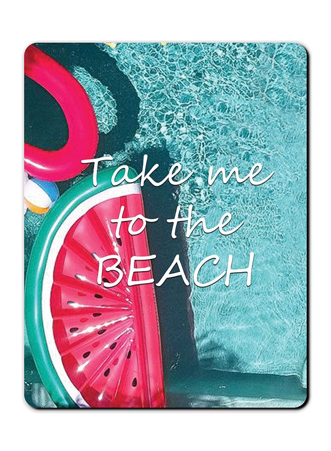 ثيودور لوحة ماوس مانعة للانزلاق بتصميم ناعم وطبعة فواكه في حوض سباحة تتميز الحافظة بتصميم مُتعدد الألوان. - Image 1