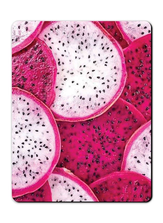 Theodor Dragon Fruits Printed Smooth Anti-Slip Mousepad Pink/White - Image 1