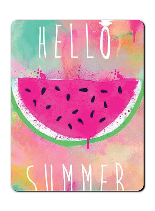 Theodor Hello Summer Printed Smooth Anti-Slip Mousepad Multicolour - Image 1
