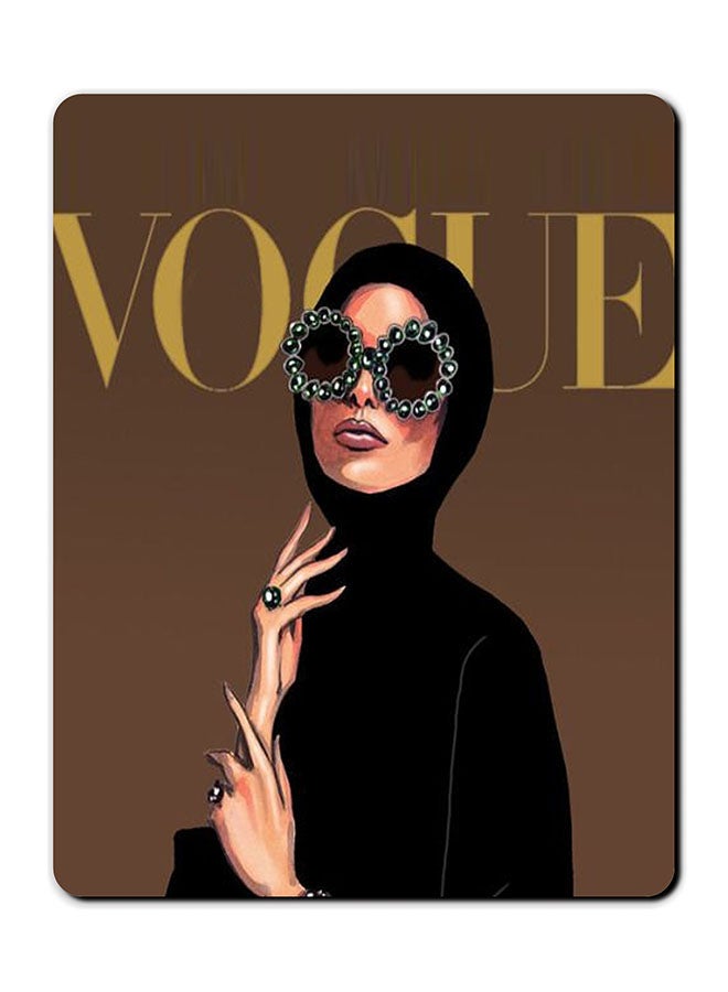 Theodor Vogue Arabia Printed Anti-Slip Mousepad Brown/Black/Yellow - Image 1