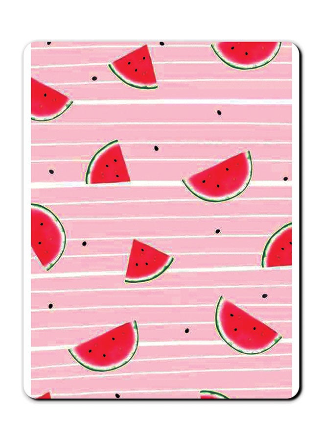 Theodor Watermelon Printed Anti-Slip Mousepad Pink/Red/Green - Image 1