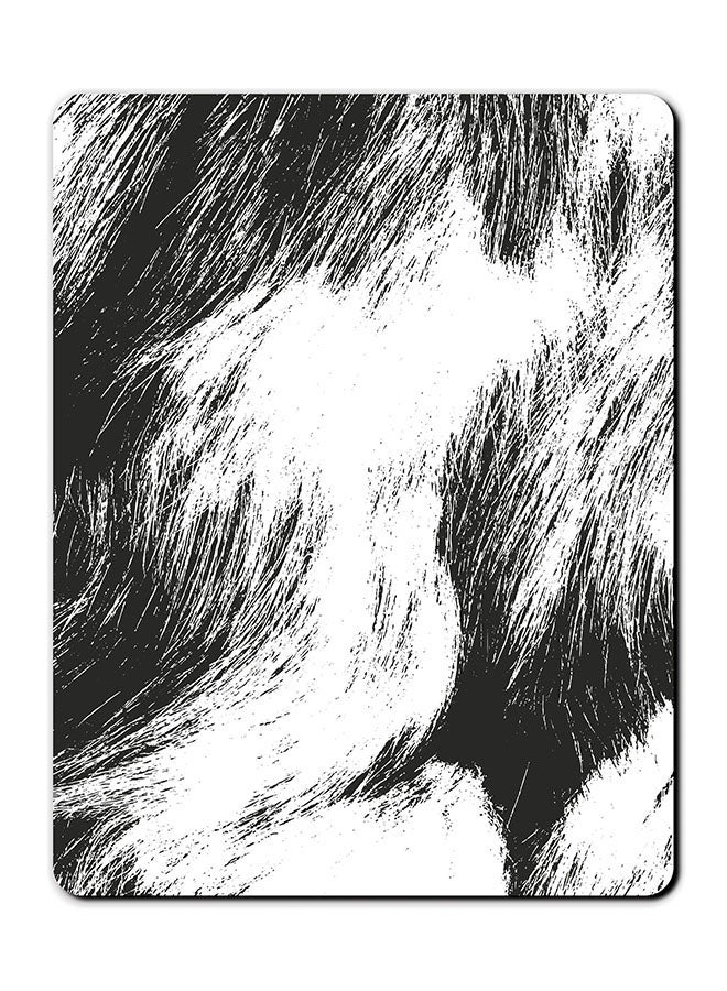Theodor Printed Anti-Slip Mousepad Black/White - Image 1