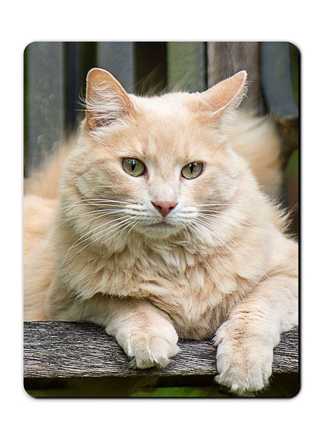 Theodor Cat Printed Anti-Slip Mousepad Multicolour - Image 1