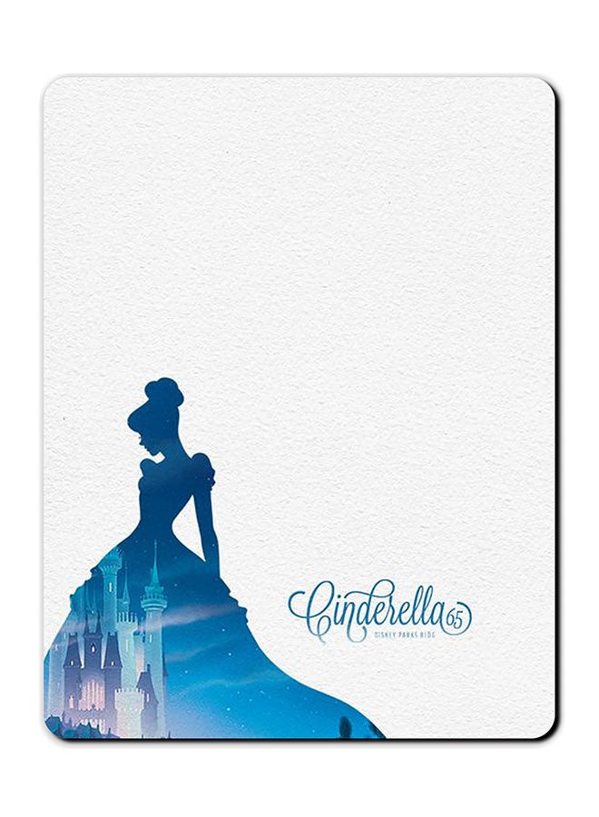 Theodor Cinderella Printed Anti-Slip Mousepad White/Blue/Pink - Image 1