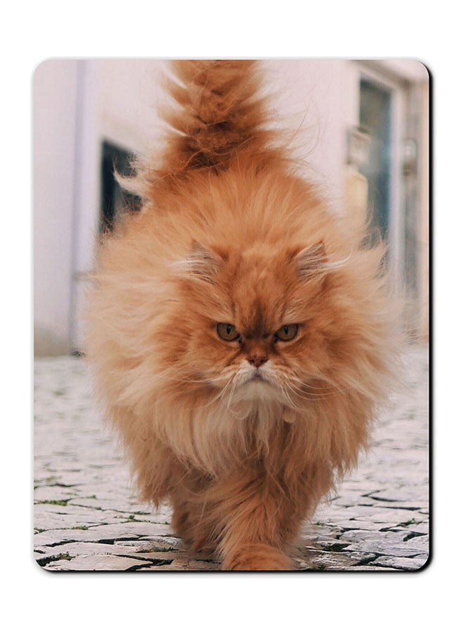 Theodor Wild Cat Printed Anti-Slip Mousepad Multicolour - Image 1