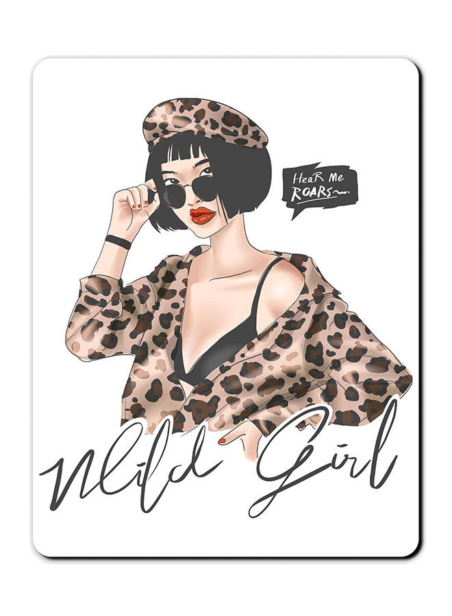 Theodor Wild Girl Printed Anti-Slip Mousepad Multicolour - Image 1