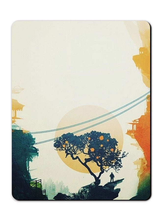 Theodor Wire Landscape Printed Anti-Slip Mousepad Multicolour - Image 1