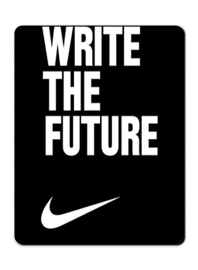Theodor Write The Future Printed Anti-Slip Mousepad Black/White - Image 1