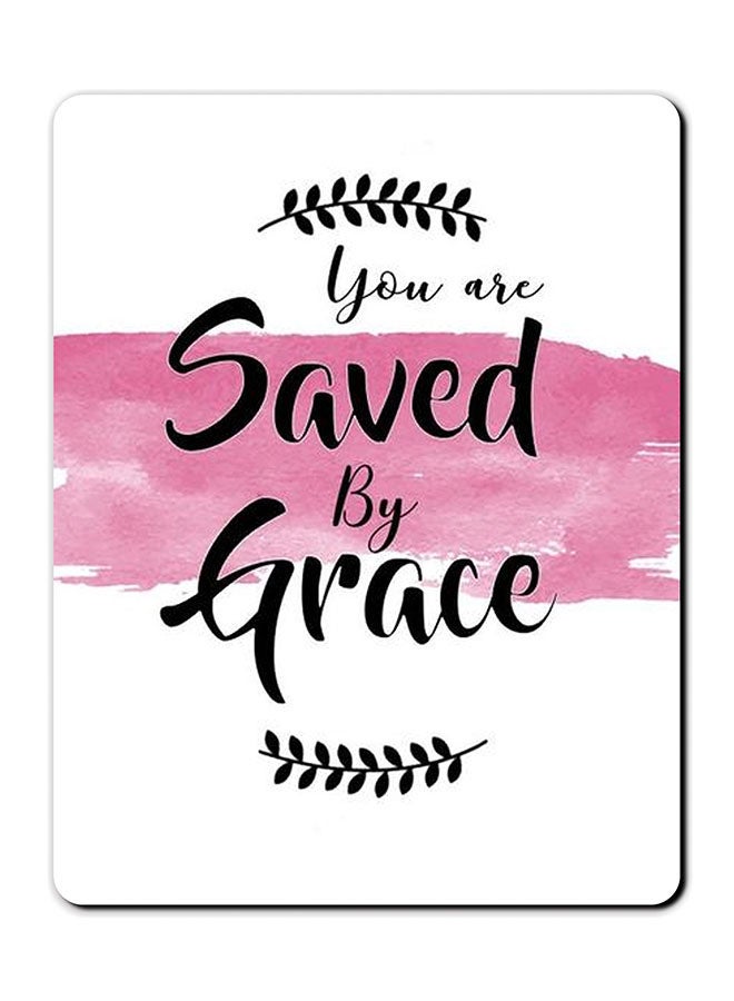 Theodor You Are Saved By Grace Printed Anti-Slip Mousepad Multicolour - Image 1