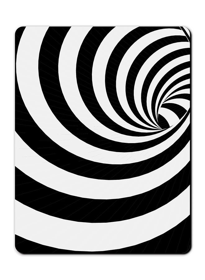 ثيودور لوحة ماوس مضادة للانزلاق بطبعة حمار وحشي. أسود/ أبيض - Image 1