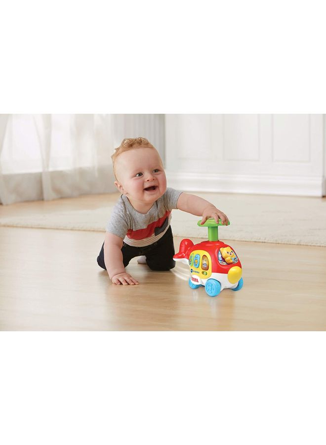 Push And Spin Helicopter, Press And Go, Red/Yellow/Green, VT80-513903 12.1x22.3x22cm 12.1x22.3x22cm