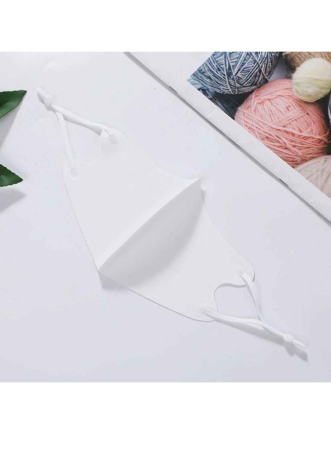 NKX - 5-Pieces Reusable Particulate Washable Face Mask White - Image 1