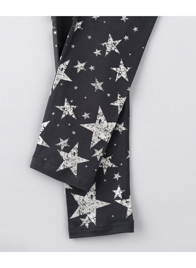 Jelliene Fashion Printed Leggings Black/White - Image 4