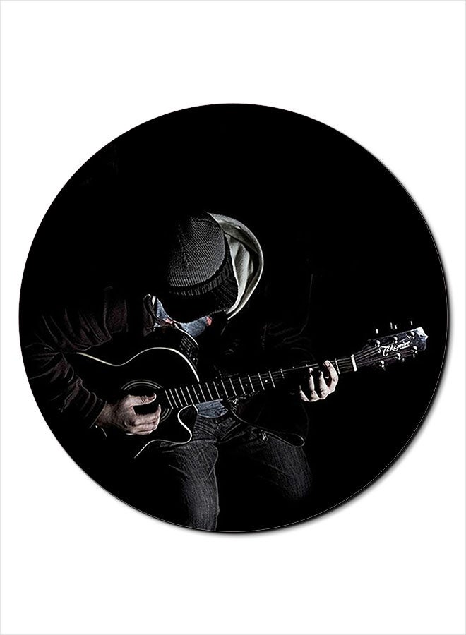 Theodor Smooth Surface Printed Anti-Slip Mousepad Black/White - Image 1