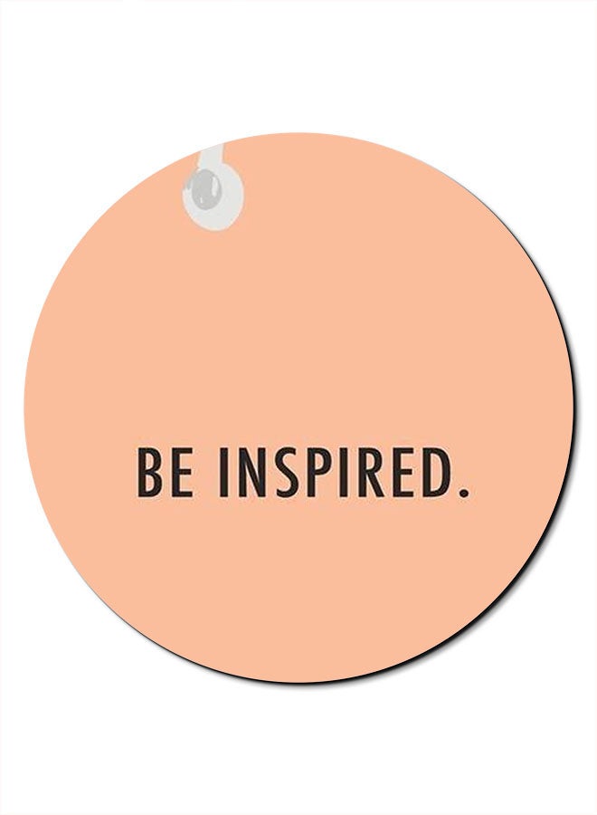 Theodor Smooth Surface Printed Anti-Slip Mousepad Beige - Image 1