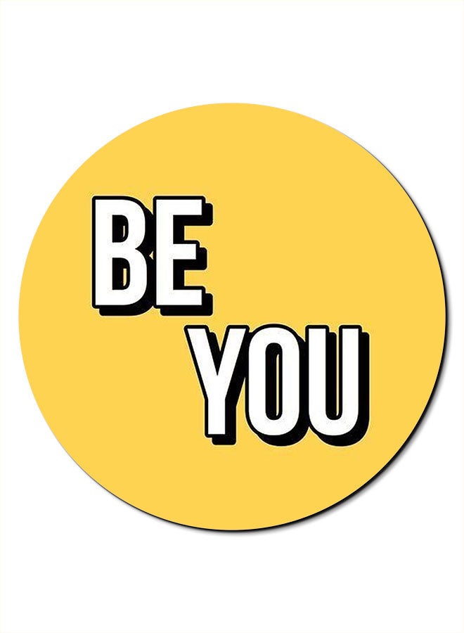 Theodor Smooth Surface Printed Anti-Slip Mousepad Yellow - Image 1