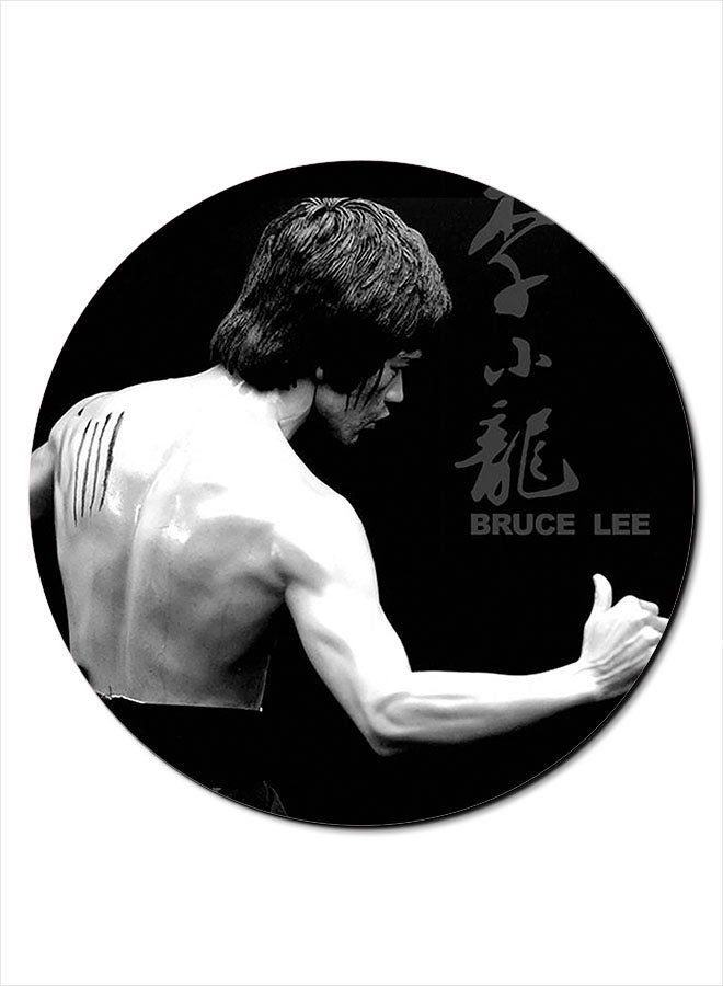 Theodor Smooth Surface Printed Anti-Slip Mousepad Black/White - Image 1