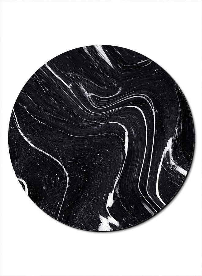 Theodor Smooth Surface Printed Anti-Slip Mousepad Black/White - Image 1
