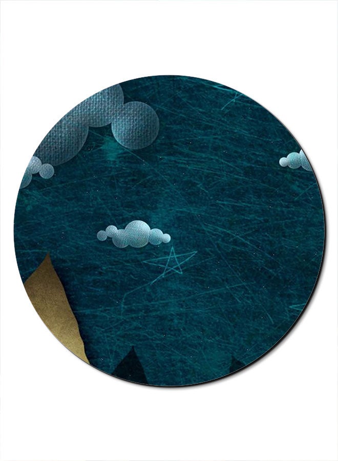 Theodor Smooth Surface Printed Anti-Slip Mousepad Blue - Image 1