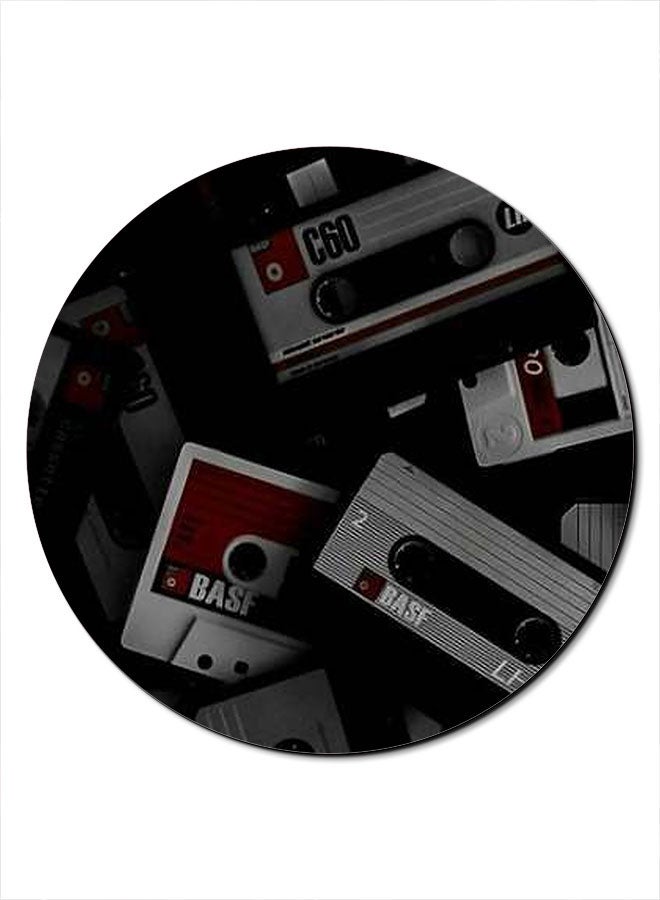 Theodor Cassette Smooth Surface Printed Non-Slip Mousepad Multicolour - Image 1