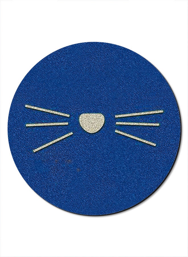 ثيودور مسند ماوس مضاد للانزلاق بطبعة قطة أزرق/ذهبي - Image 1