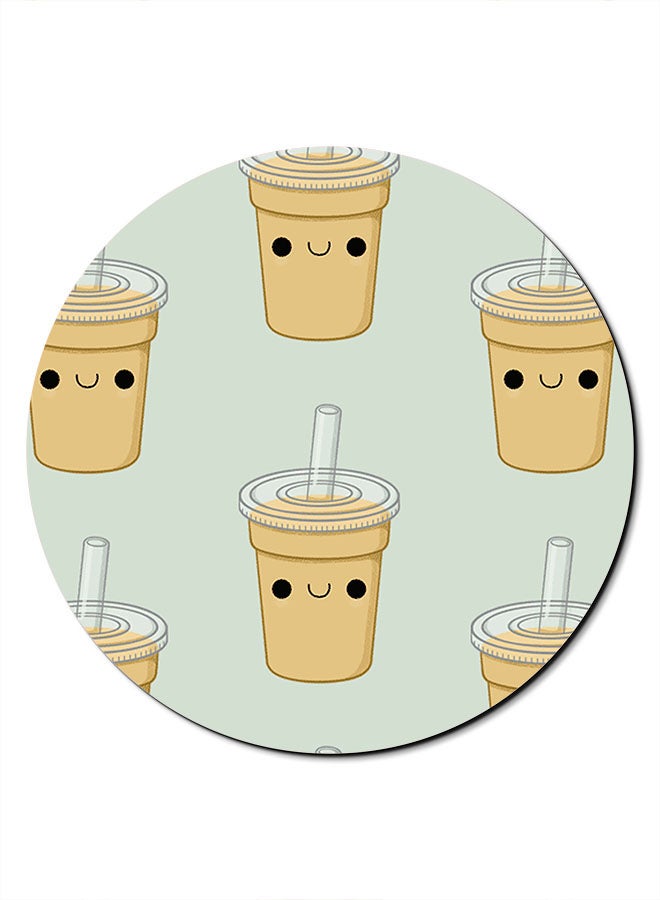 Theodor Coffee Mugs Printed Anti-Slip Mousepad Blue/Yellow/Black - Image 1