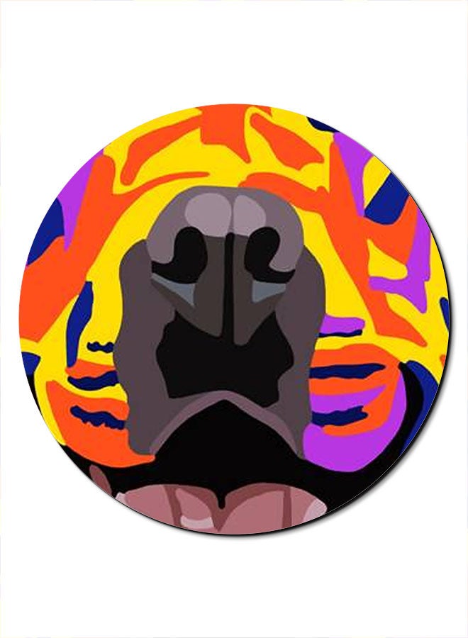 Theodor Colourful Dog Printed Anti-Slip Mousepad Multicolour - Image 1