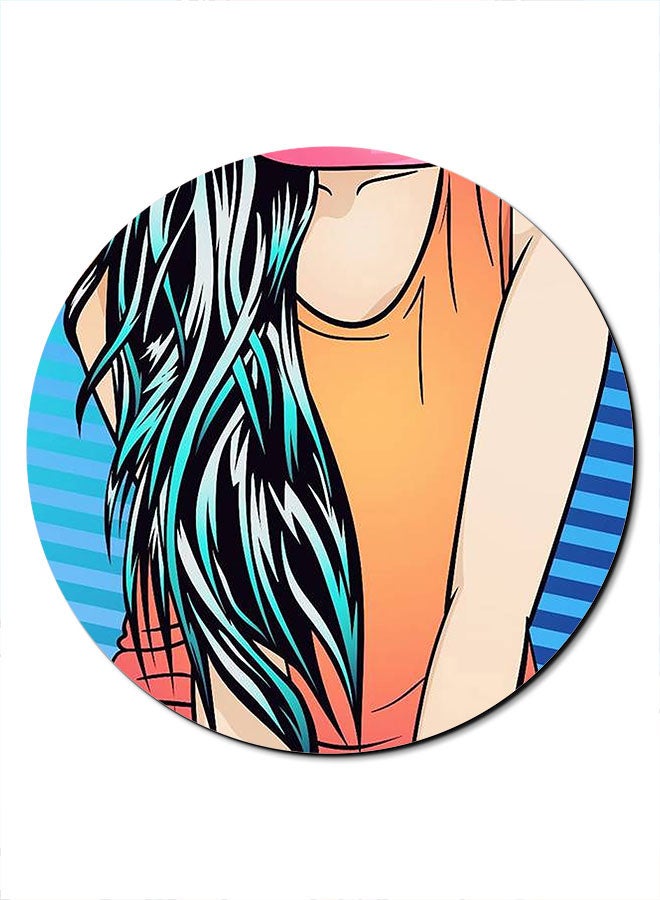 Theodor Cool Lady Printed Anti-Slip Mousepad Multicolour - Image 1