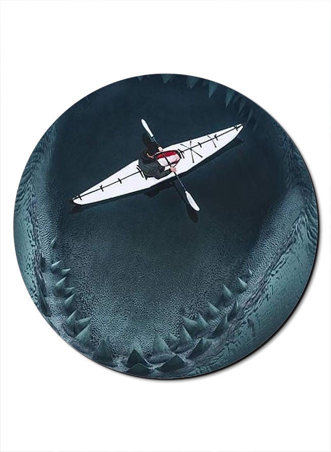 Theodor Courage Printed Anti-Slip Mousepad Blue/White/Black - Image 1