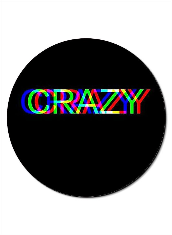 Theodor 3D Crazy Printed Anti-Slip Mousepad Black/Green/Blue - Image 1