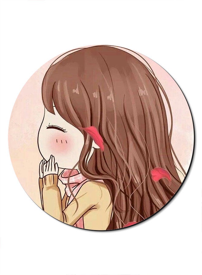 Theodor Cute Girl  Themed Mousepad Multicolour - Image 1