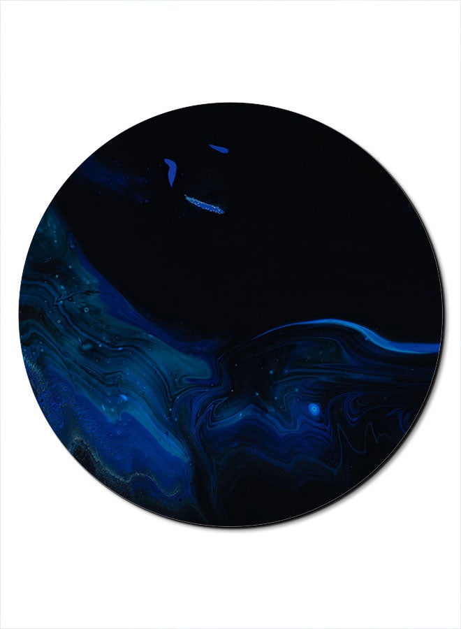 Theodor Wave Pattern Themed Mousepad Black/Blue - Image 1