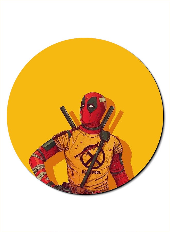 Theodor Deadpool Themed Mousepad Yellow/Red/Green - Image 1