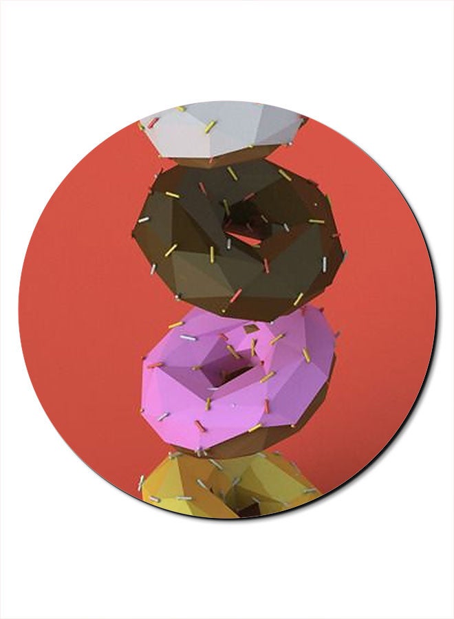 Theodor Diamond Donut Themed Mousepad Multicolour - Image 1