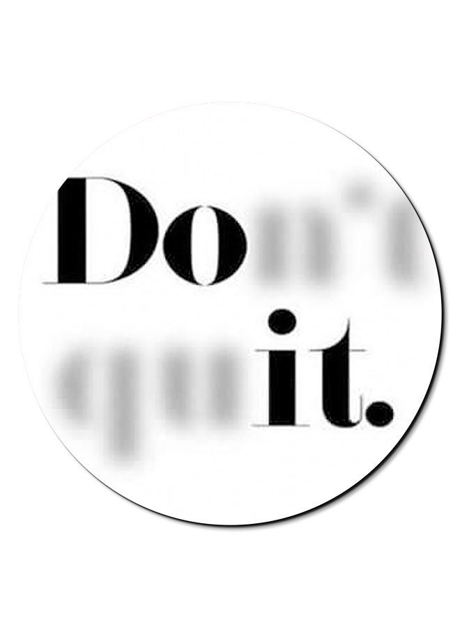 Theodor Do It Themed Mousepad White/Black - Image 1