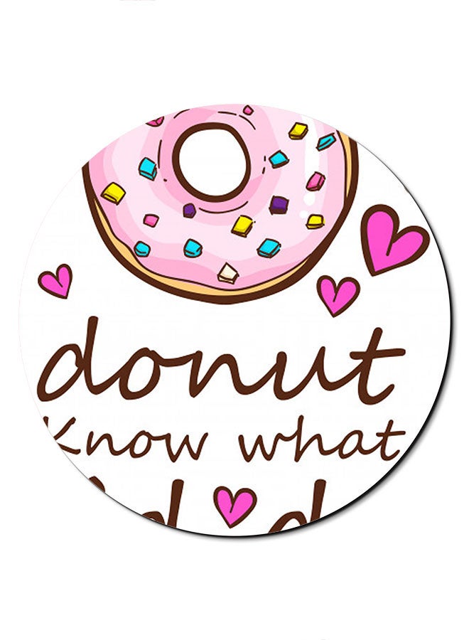 Theodor Donut Know What At Me Printed Smooth Anti-Slip Mousepad Multicolour - Image 1