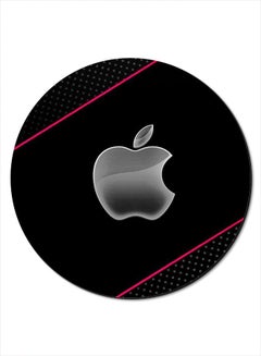 Theodor Apple Logo Printed Smooth Anti-Slip Mousepad Black/Grey  - Image 1