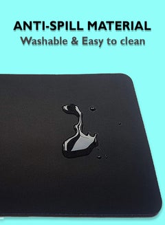 Theodor Apple Logo Printed Smooth Anti-Slip Mousepad Black/Grey  - Image 3
