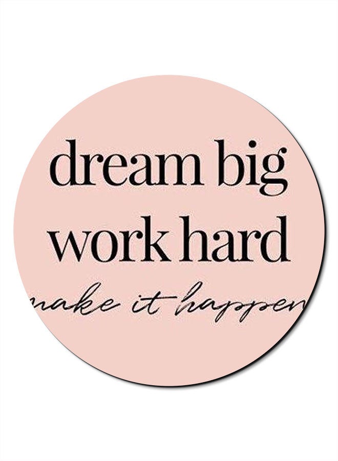 Theodor Smooth Surface Printed Anti-Slip Mousepad Pink - Image 1