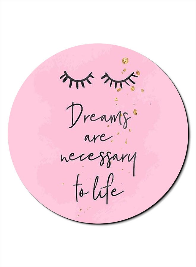 Theodor Smooth Surface Printed Anti-Slip Mousepad Pink - Image 1