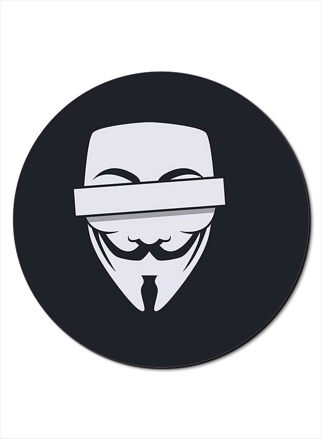 ثيودور لوحة ماوس مضادة للانزلاق بسطح أملس مزينة بطبعة رمادي/ أبيض - Image 1