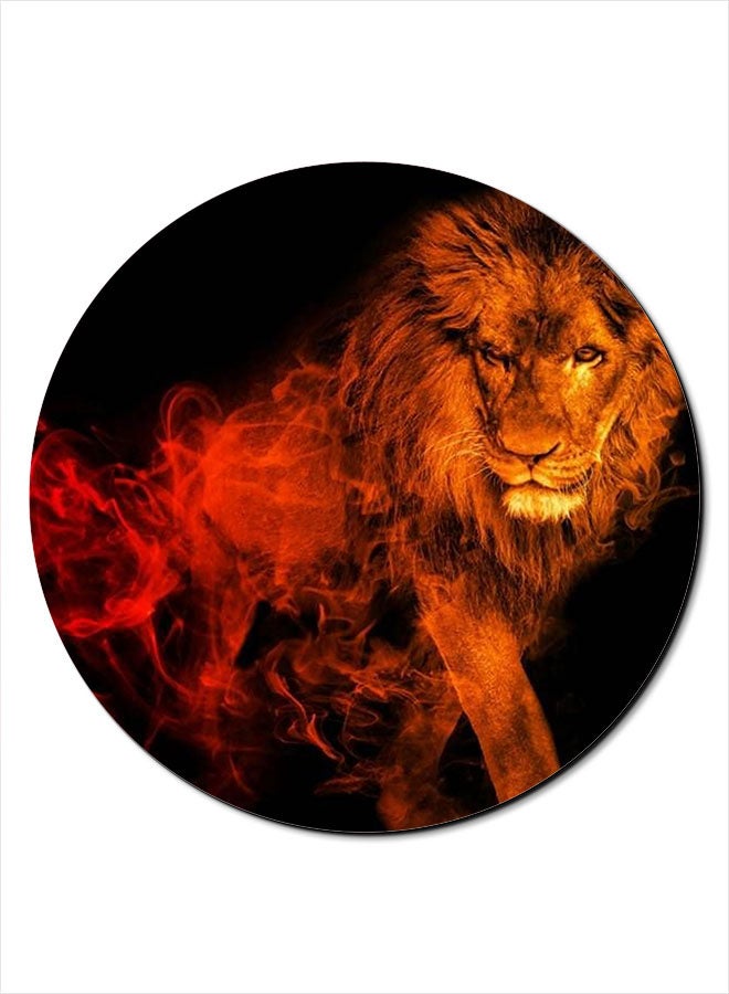 Theodor Smooth Surface Printed Anti-Slip Mousepad Orange/Black - Image 1