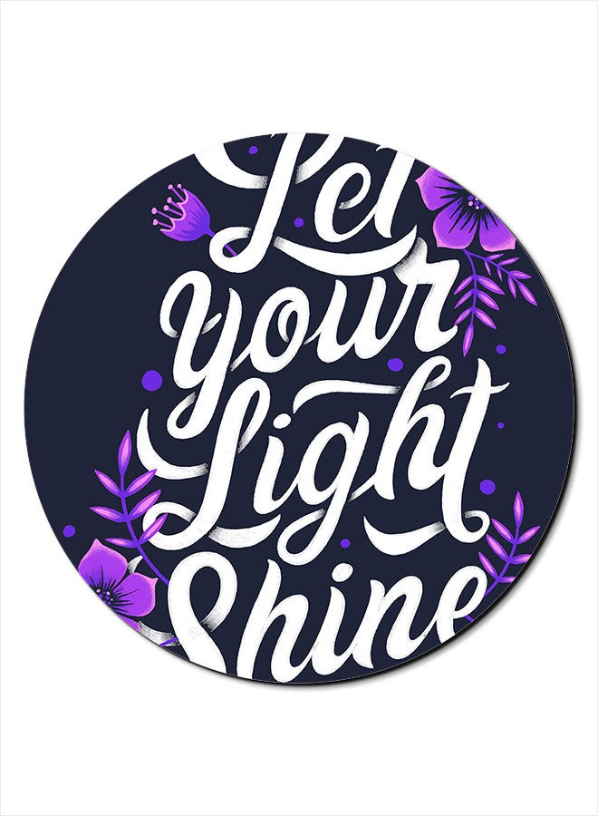 Theodor Smooth Surface Printed Anti-Slip Mousepad Blue/Purple/White - Image 1