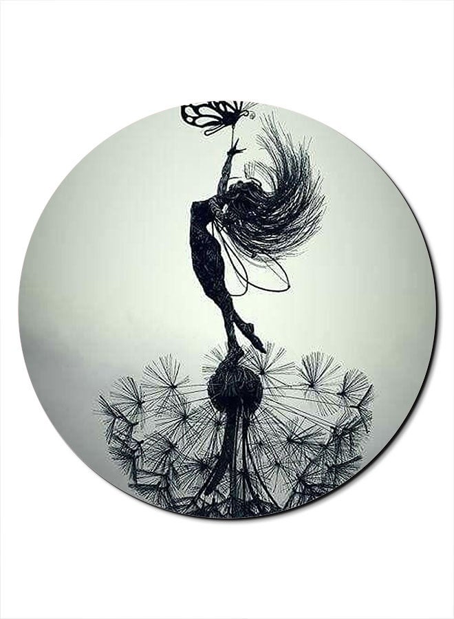 Theodor Smooth Surface Printed Anti-Slip Mousepad Grey/Black - Image 1