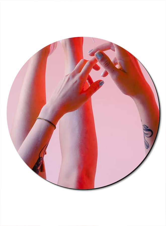 Theodor Smooth Surface Printed Anti-Slip Mousepad Beige - Image 1